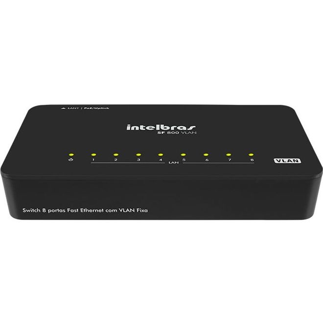 Switch 8 Portas Fast Ethernet SF800 VLAN 4760030 Intelbras