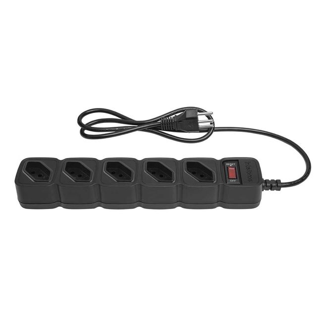 Filtro de Linha 5 Tomadas EPE 205+ Preto 4824203 Intelbras