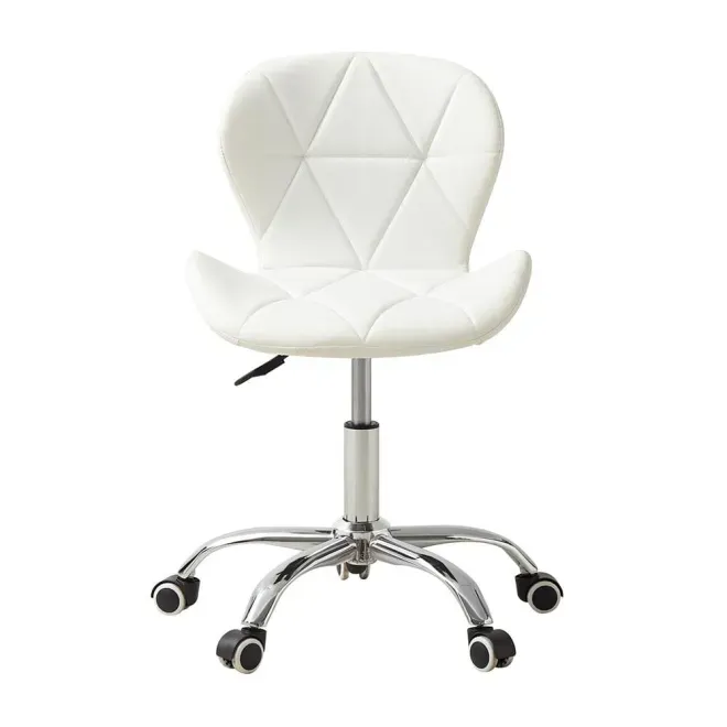 Cadeira Office Eiffel Slim Branca Altura Ajustável Base Giratória N1905951A Conthey