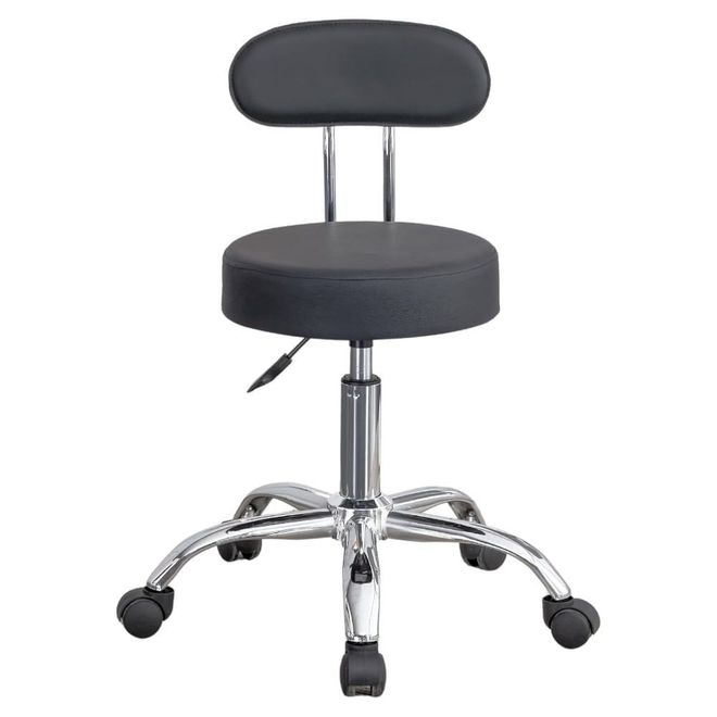 Cadeira Giratoria Mocho Manicure Com Encosto Preta N2232783 Conthey