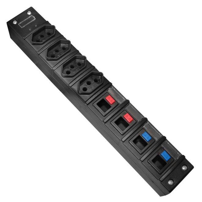 Painel-para-Calha-com-4-Tomadas-2PT-e-4-RJ45-Keystone---Integrao