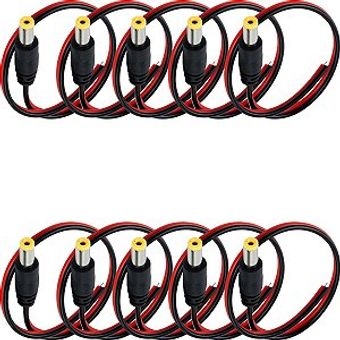 Cabo-Rabicho-10-Volts-32cm-Receptor-Cod-4-Cod04-Linear-Integrao