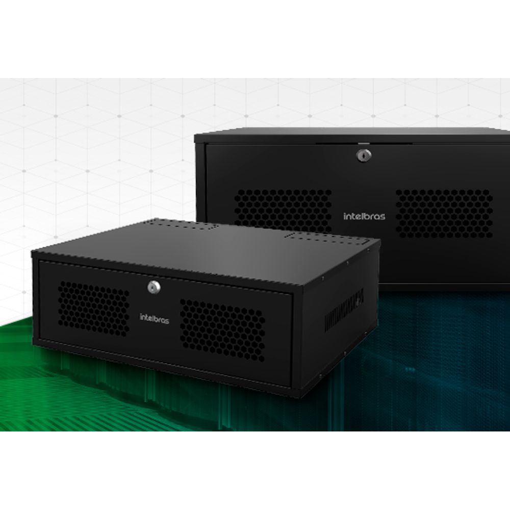 Mini Rack Intelbras 5U MRM 537 Parede - Organização Rede - Eletronica ...