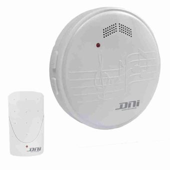 Campainha-Sem-Fio-Eletrnica-Tomada-1-Acionador-Branca-Bivolt-DNI-6383