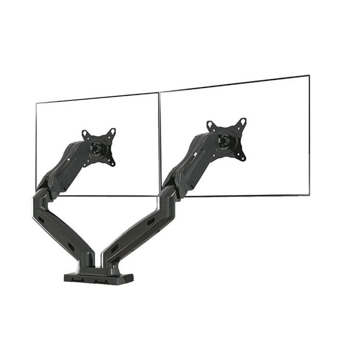 Suporte para 2 Monitores Ergonômico Articulado de Mesa com Pistão a Gás de 17” a 35” F160N ELG