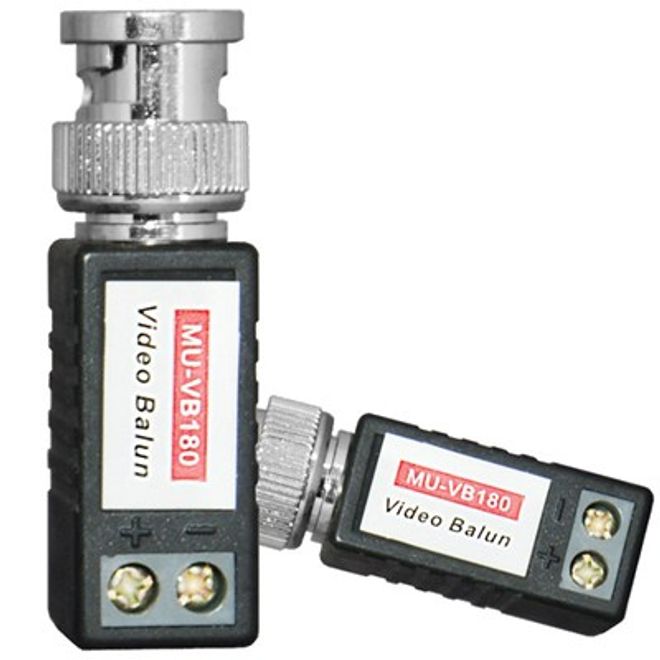 Vídeo Balun para transmissão de vídeo balanceado Multitoc MU-VB180 Vídeo Balun para transmissão de vídeo balanceado Multitoc MU-VB180
