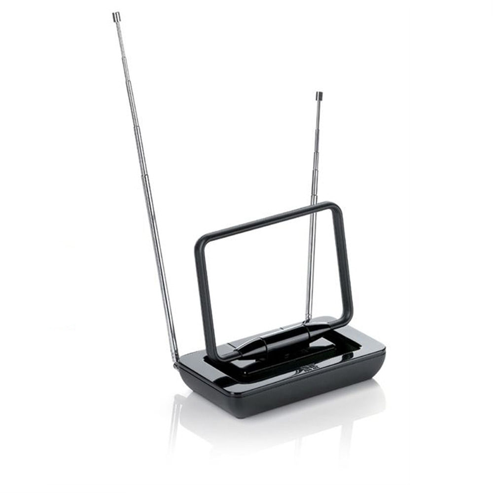 Antena Interna Passiva, Não Amplificada, Preta, VHFUHF Digital e Rádio FM SV9015 One For All