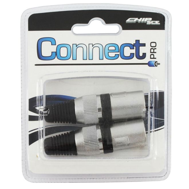 Kit-Connect-Pro-Cannon-Macho-Preto-0390016-2-pecas---ChipSce Kit-Connect-Pro-Cannon-Macho-Preto-0390016-2-pecas---ChipSce