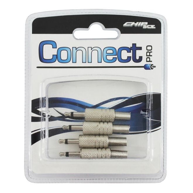 Kit-Connect-Pro-Plug-P2-Mono-Niquel-0390028-4-pecas---CONNECT-PRO Kit-Connect-Pro-Plug-P2-Mono-Niquel-0390028-4-pecas---CONNECT-PRO