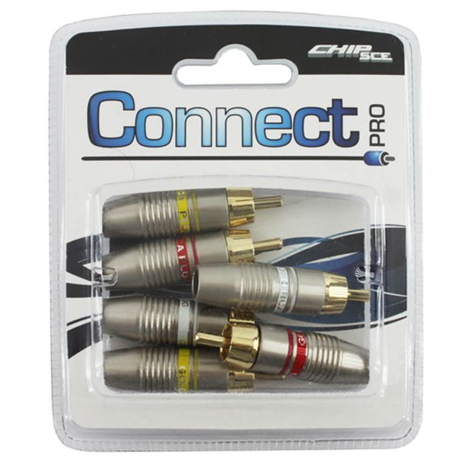 Plug-RCA-Macho-Connect-Premium-0390023-6-pecas---CONNECT-PRO Plug-RCA-Macho-Connect-Premium-0390023-6-pecas---CONNECT-PRO