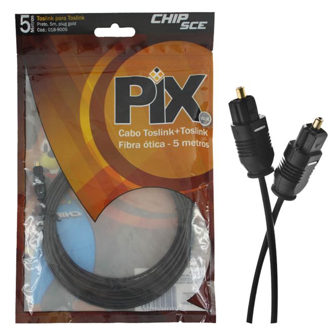 Cabo-Optico-TOSLINK-BASIC-018-9005-5-metros---PIX Cabo-Optico-TOSLINK-BASIC-018-9005-5-metros---PIX
