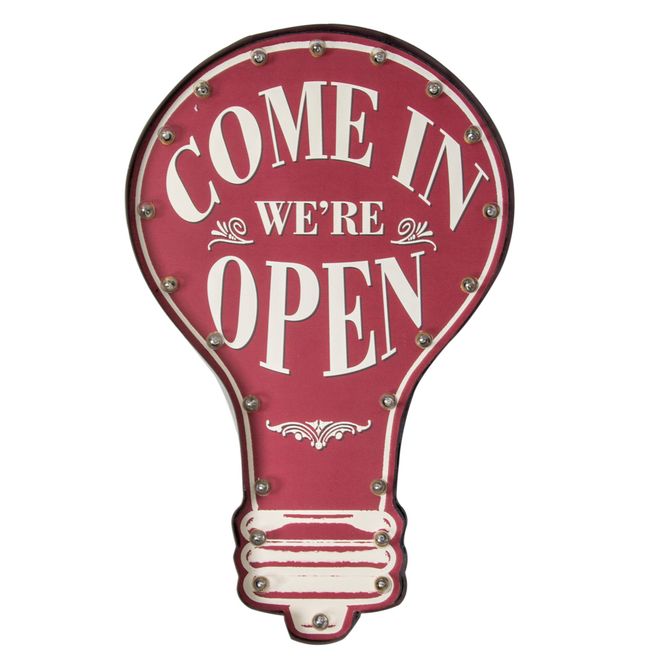 Quadro-Decorativo-Luminoso-Come-In-Were-Open Quadro-Decorativo-Luminoso-Come-In-Were-Open