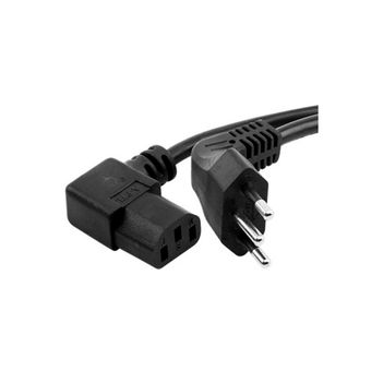 Cabo-Tripolar-Com-Plug-Macho-_-Femea--GREEN