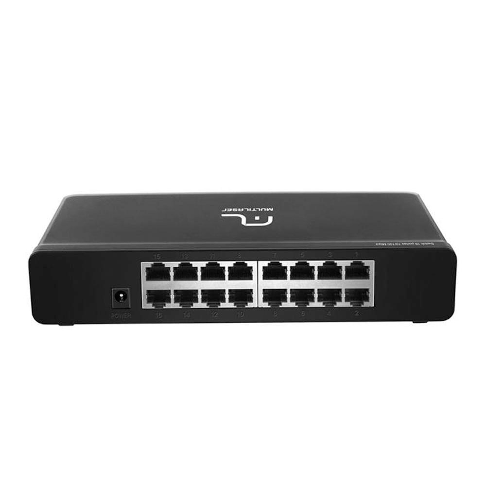 Switch 16 Portas 10/100MBPS Auto MDI/MDIX RE116 Multilaser Eletronica