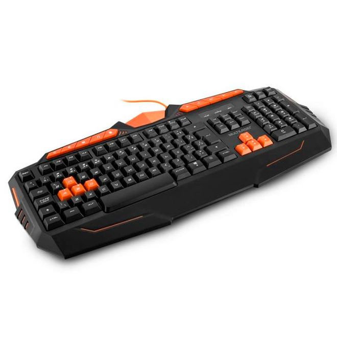 Teclado-Com-Fio-USB-Gamer-Multimidia-Preto Teclado-Com-Fio-USB-Gamer-Multimidia-Preto