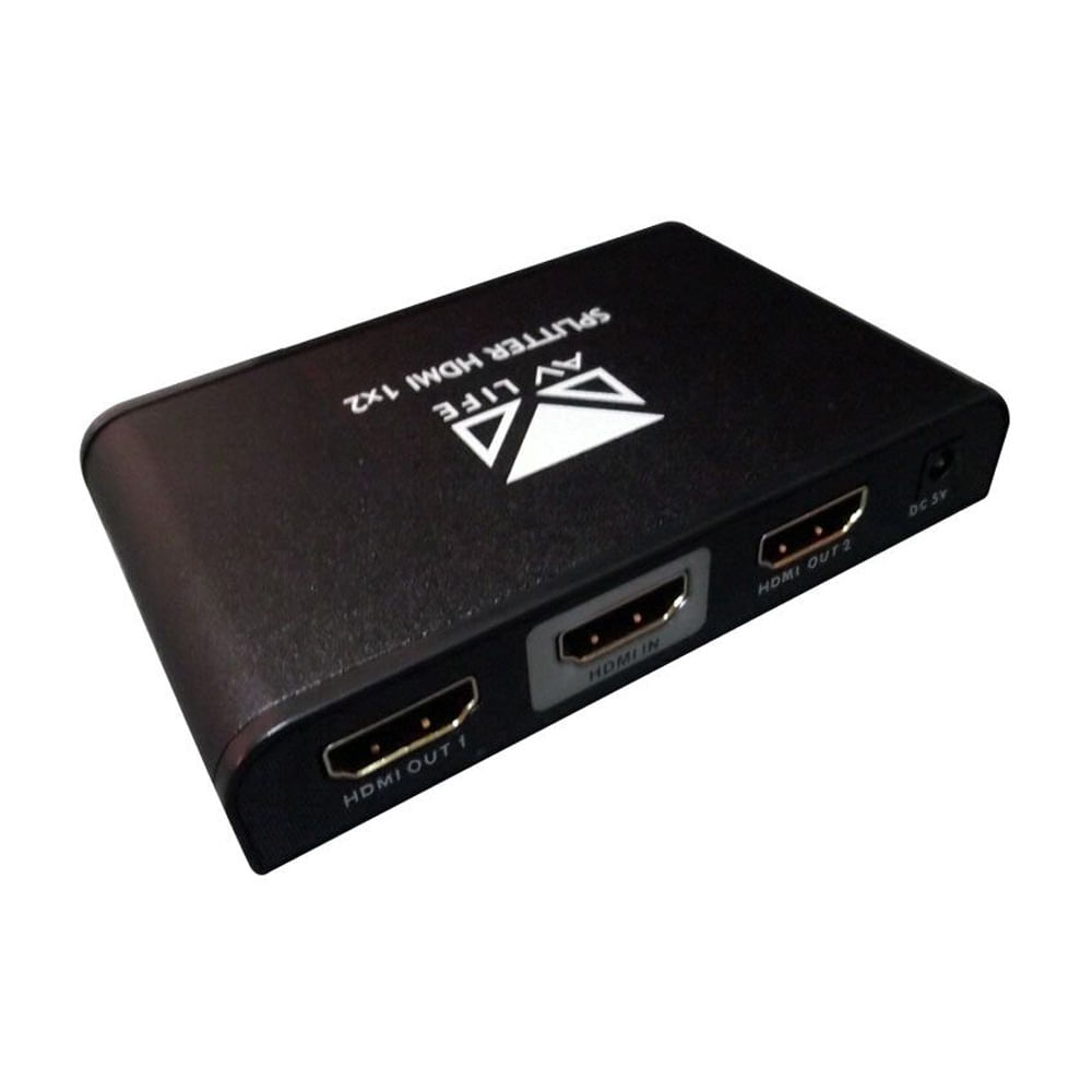Splitter HDMI 1x2 Edid Automático SBH216 Av Life Eletronica Santana