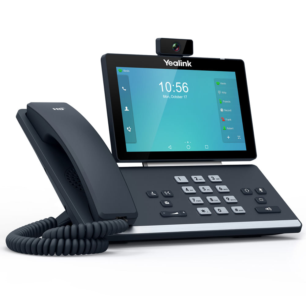 Telefone IP Giga com Display Touch SIP T58V Yealink