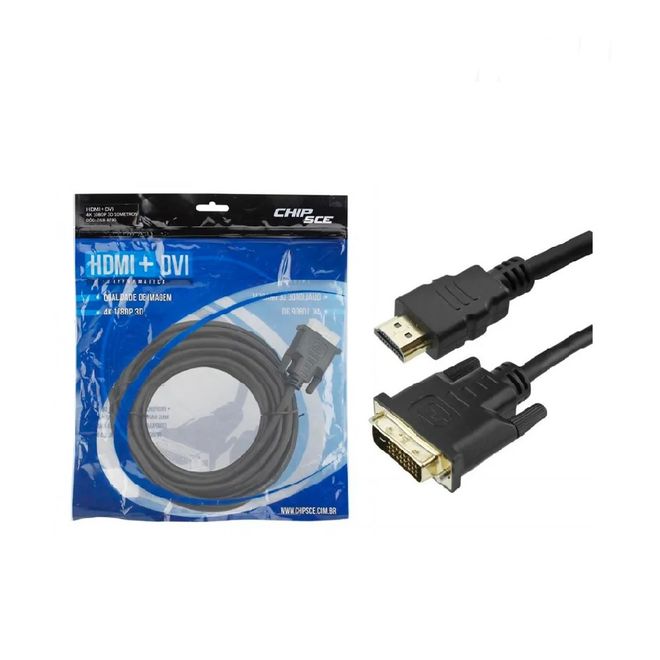 CABO-DVI-24-1---HDMI-MACHO-100M-PRETO-018-8710-CHIPSCE CABO-DVI-24-1---HDMI-MACHO-100M-PRETO-018-8710-CHIPSCE