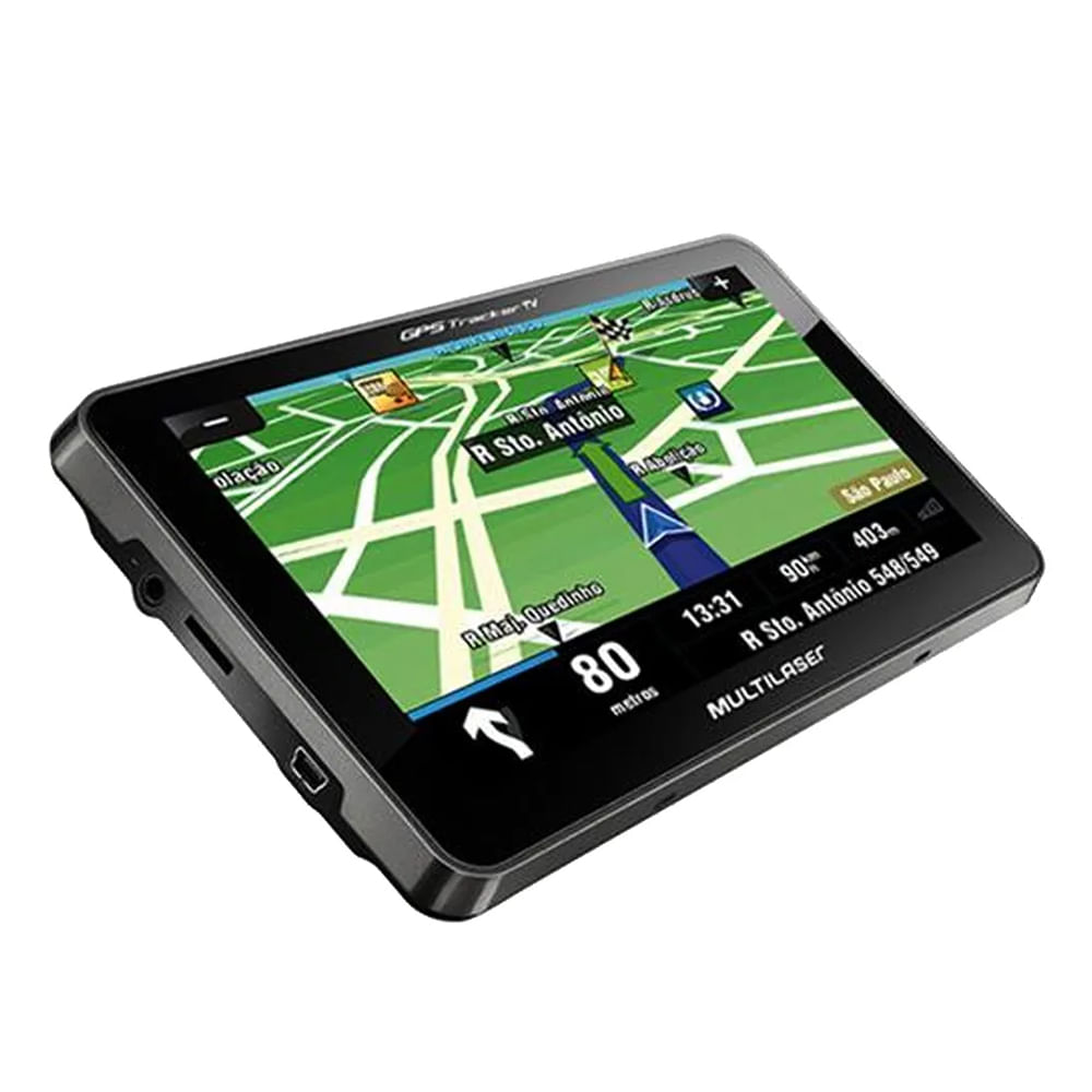 GPS Tracker III 7” Com TV Digital + FM Preto GP038 Multilaser