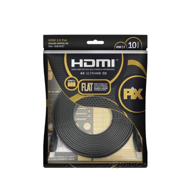 Cabo-HDMI-Flat-2.0-10M-4k-UHD-3D-Pix Cabo-HDMI-Flat-2.0-10M-4k-UHD-3D-Pix