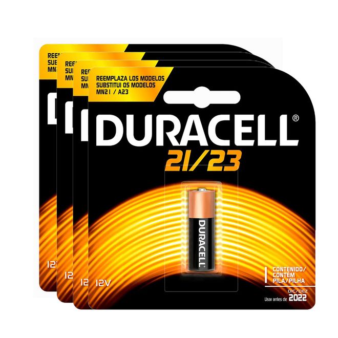 Kit-Pilhas-Alcalina-12V-MN-21-A23-com-4-Unidades-Duracell Kit-Pilhas-Alcalina-12V-MN-21-A23-com-4-Unidades-Duracell