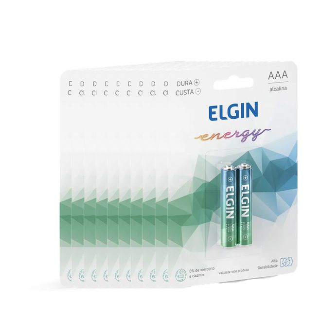 Kit-Pilhas-Alcalina-AAA-com-20-Unidades-Elgin Kit-Pilhas-Alcalina-AAA-com-20-Unidades-Elgin