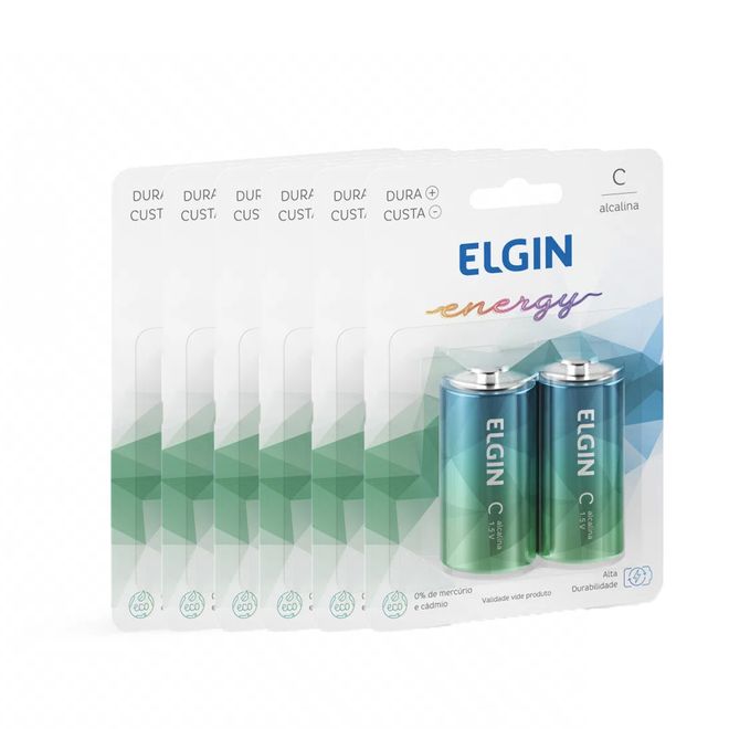 Kit-Pilhas-Alcalina-C-com-10-Unidades-Elgin Kit-Pilhas-Alcalina-C-com-10-Unidades-Elgin