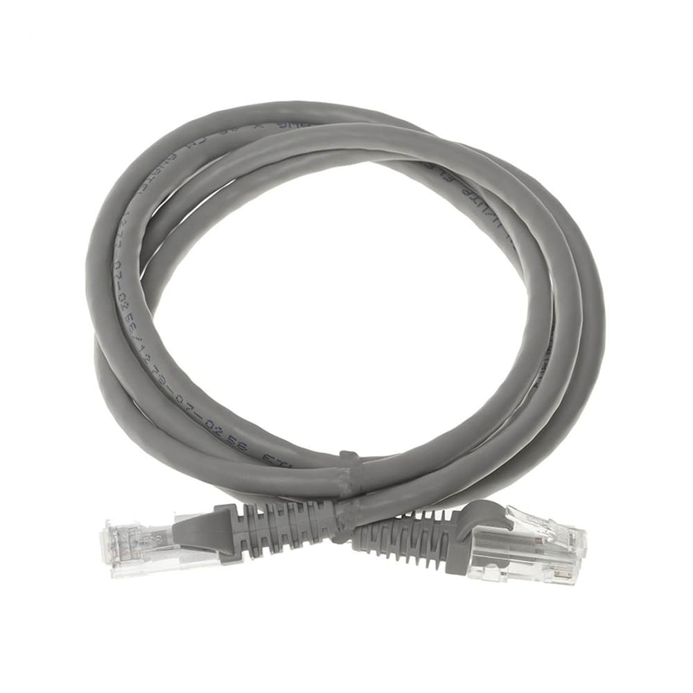 Patch Cord Multilan CAT5E 1,5M Cinza Furukawa Eletrônica Santana