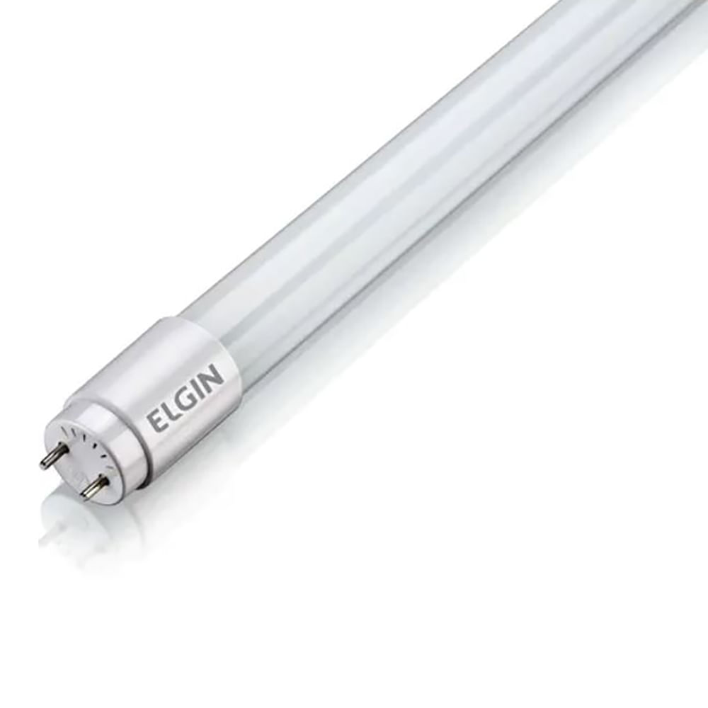Lâmpada LED Tubular T8 18W 6500K Bivolt Elgin Eletrônica