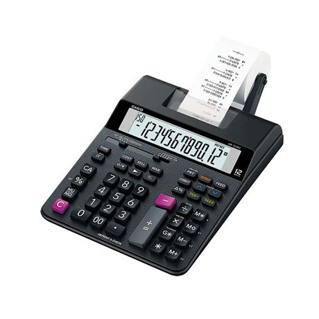 Calculadora de Mesa com Bobina Dig HR-150RC Preta CASIO - Eletrônica Santana - Eletronica Santana