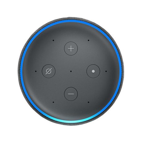 Echo 3° com Alexa Smart Speaker Preto  - Eletrônica Santana -  Eletronica Santana