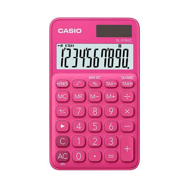 Calculadora-de-Bolso-Dig-SL-310UC-Rosa-CASIO Calculadora-de-Bolso-Dig-SL-310UC-Rosa-CASIO