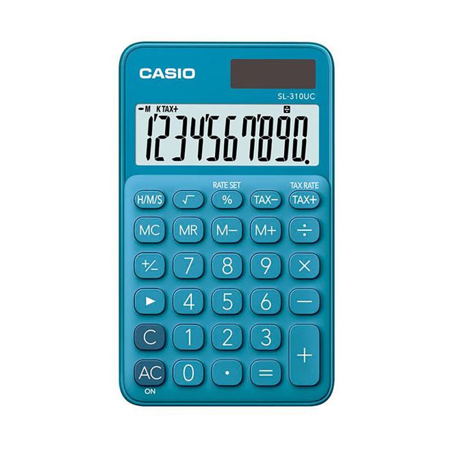 Calculadora-de-Bolso-Dig-SL-310UC-Azul-CASIO Calculadora-de-Bolso-Dig-SL-310UC-Azul-CASIO