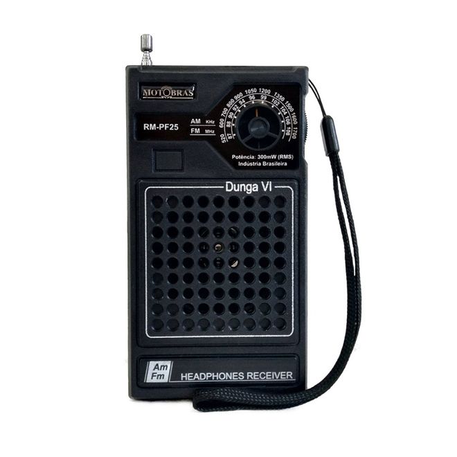 Radio-Portatil-2-Faixas-AM-e-FM-RM-PF25-Motobras Radio-Portatil-2-Faixas-AM-e-FM-RM-PF25-Motobras