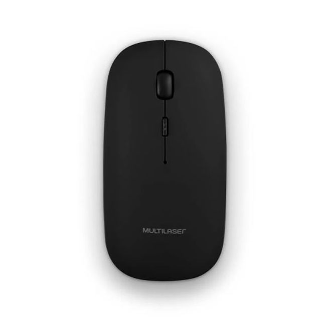 Mouse Sem Fio 2.4GHZ Recarregável Lithium USB Preto Multilaser Mouse Sem Fio 2.4GHZ Recarregável Lithium USB Preto Multilaser