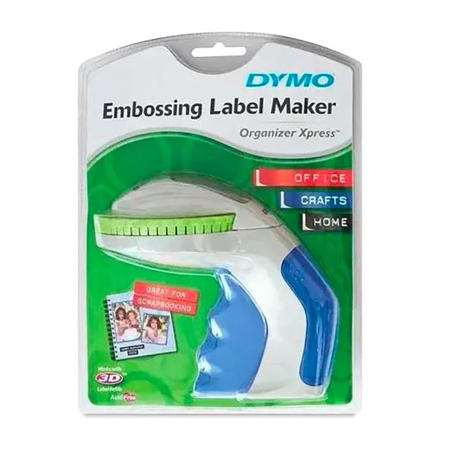 Rotulador Manual Organizer Xpress Branco e Azul 12965 Dymo Rotulador Manual Organizer Xpress Branco e Azul 12965 Dymo